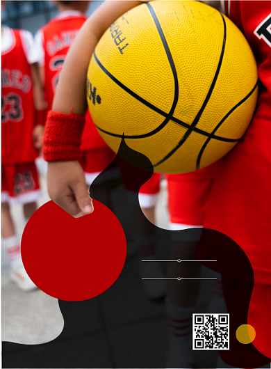 篮球社招聘印刷海报背景