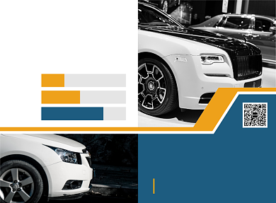 汽车销售宣传广告印刷二折页背景