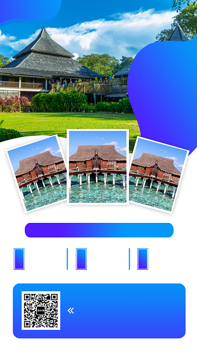 旅行社促销手机海报背景