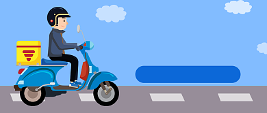 双11快递服务公众号首图背景