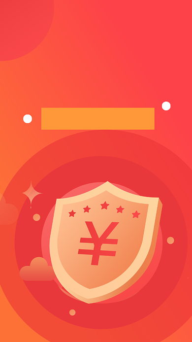 理财经济类UI风格手机海报背景