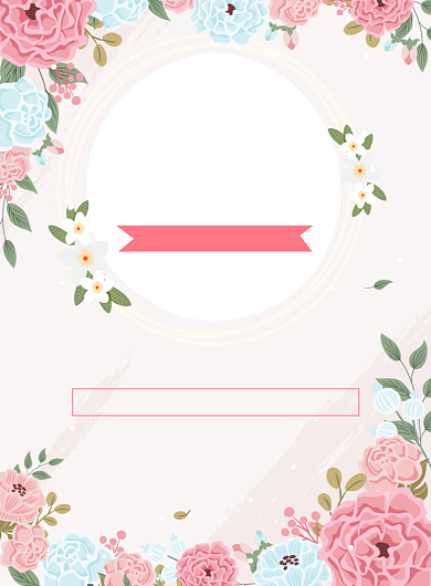 鲜花店促销宣传广告印刷海报背景