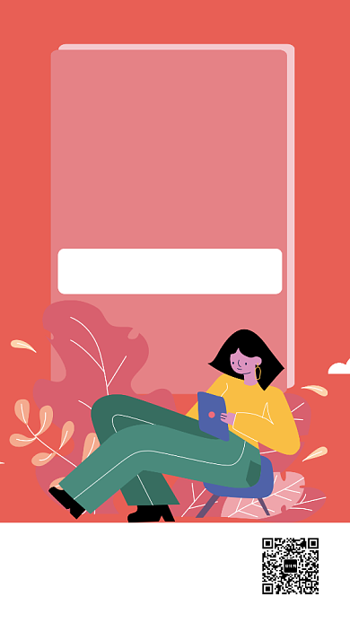 扁平图书展销会手机海报背景