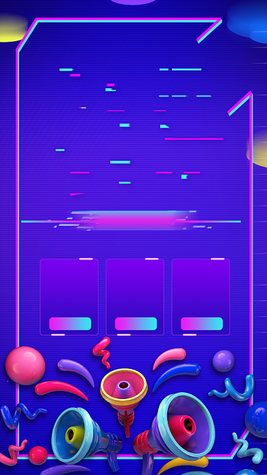 双11返场渐抖音风手机宣传促销海报背景