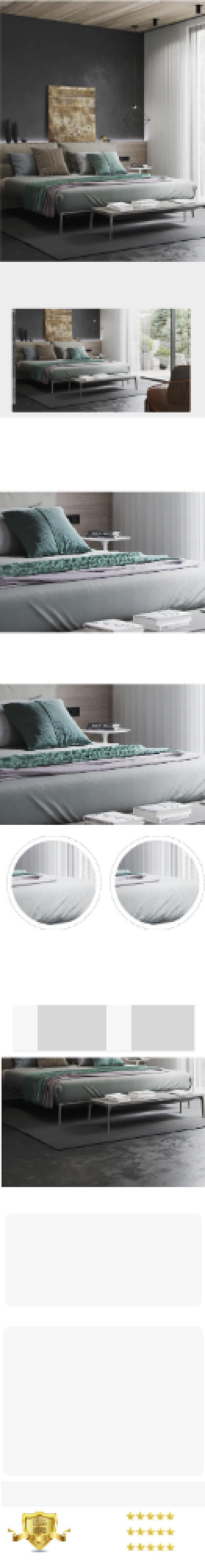 靓丽风格双人床促销详情页背景