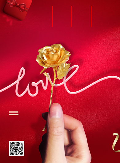 红色三八妇女节创意海报背景