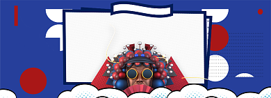 复古淘宝天猫国潮banner图背景