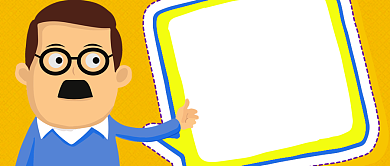 蓝色疑问说谎为什么生活公众号首图背景