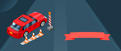 深色卡通过年回家ETC方便出行公众号首图背景