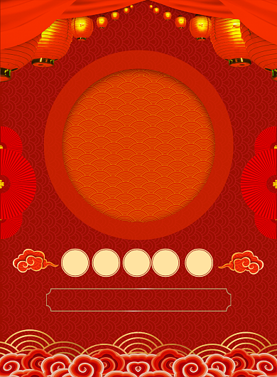 红色喜庆简约春晚倒计时宣传海报背景