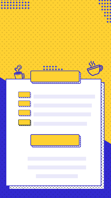 蓝色几何大气新年目标清单海报背景