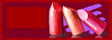 秋冬季新款口红电商淘宝banner图背景