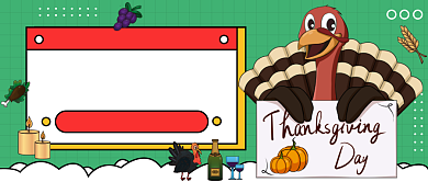 感恩节快乐公众号首图背景