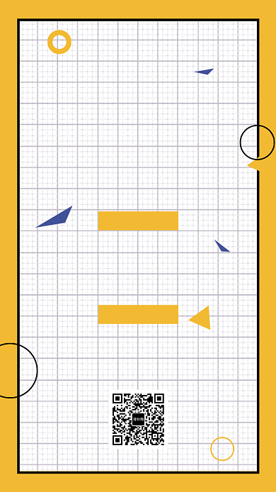 方格创意简约招贤纳士手机海报背景