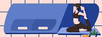 运动器材优惠券淘宝电商banner图背景