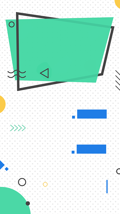 创意几何简约人才招聘手机海报背景