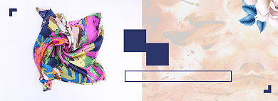 丝巾淘宝电商banner图背景