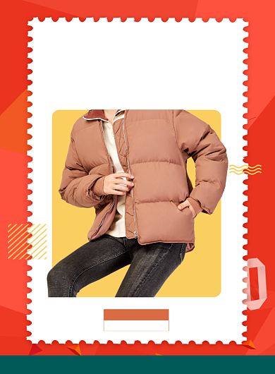 时尚春节换新冬装特卖印刷海报背景