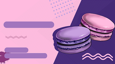 马卡龙上新手机横图海报背景