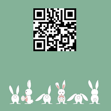 可爱卡通绿色背景宠物店二维码背景