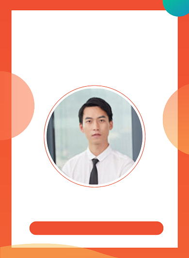 橙色简约销售战报年度优秀员工宣传海报背景