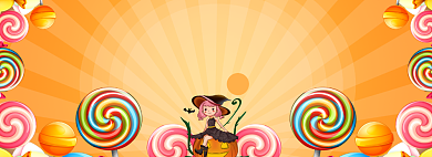 万圣节狂欢日淘宝banner背景