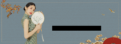 国潮来袭女装淘宝banner背景