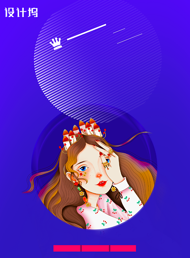 妇女节女神节插画促销海报背景