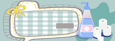 清洁用品电商淘宝banner图背景