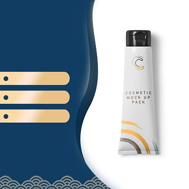 蓝色金色护肤品美妆双十一返场直通车背景