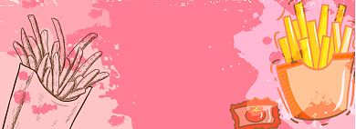 美味薯条淘宝banner背景
