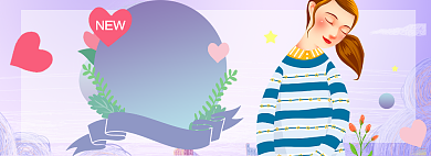 女王节淘宝电商banner图背景
