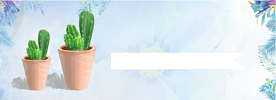 绿色小盆栽淘宝banner背景