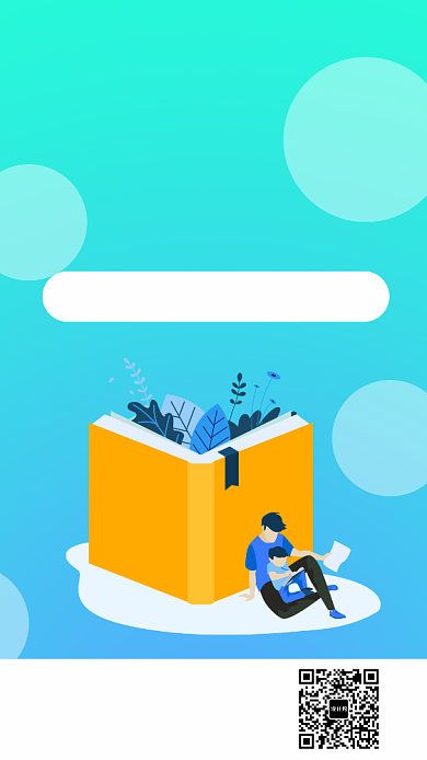 创意扁平英语培训手机海报背景