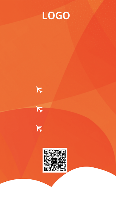 大气简约橙色教育培训手机海报背景