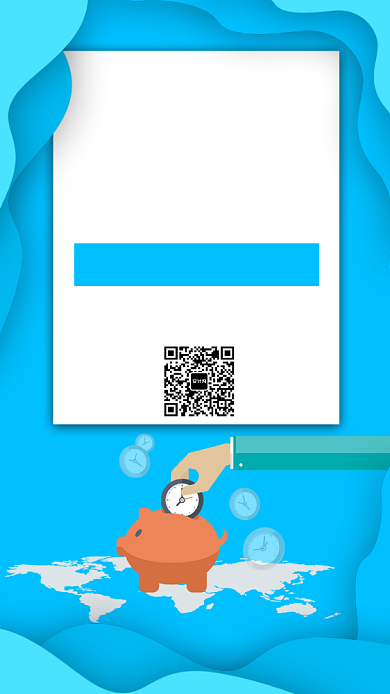 扁平招聘操盘手手机海报背景