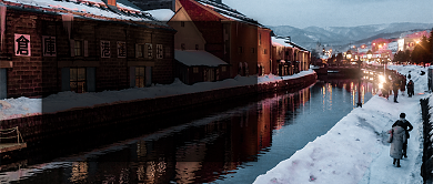 风景节气小雪雪花随风不厌看公众号首图背景