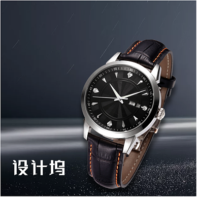 简约时尚商务手表淘宝直通车图片背景