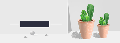 盆栽五折淘宝banner背景