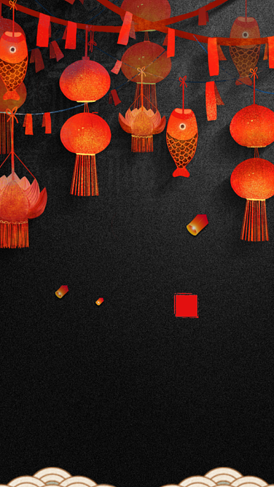 元宵节元宵手机海报背景