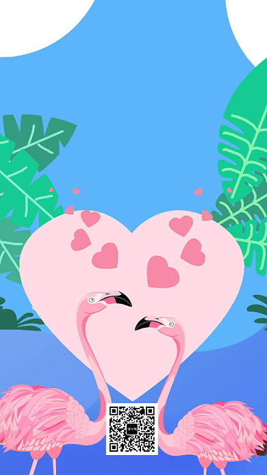 七夕甜蜜宣传手机海报背景