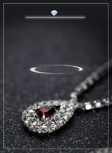 黑色大气珠宝海报背景