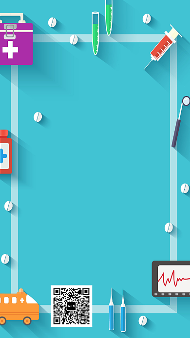 蓝色小清新护士长招聘手机海报背景