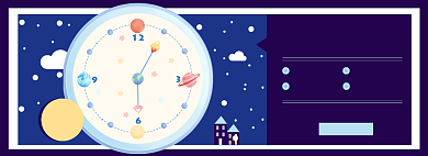 挂钟淘宝电商banner图背景