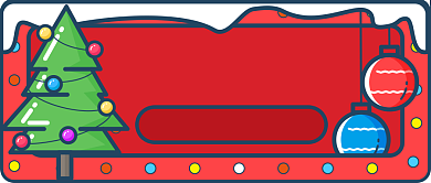 红色卡通喜庆圣诞快乐领礼物公众号首图背景