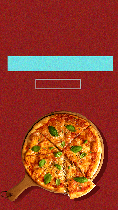 红色餐饮披萨开业促销手机海报背景