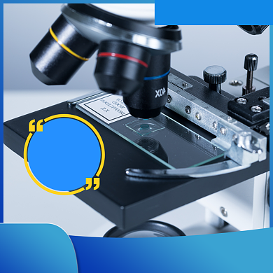 蓝色黄色显微镜样本化学机械设备直通车背景