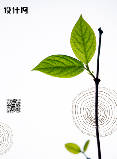 中国传统节日植树节创意海报背景