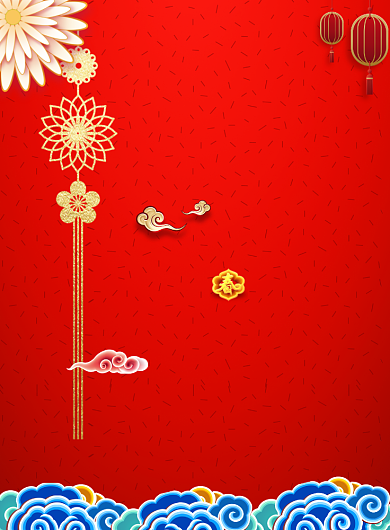 简约创意2020春节广告新刷海报模板背景