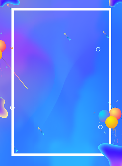 蓝色立体渐变双十一盛典倒计时促销海报背景